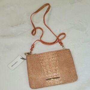 NWT Brahmin Perri Crossbody Coral Whitney Genuine Leather Bag